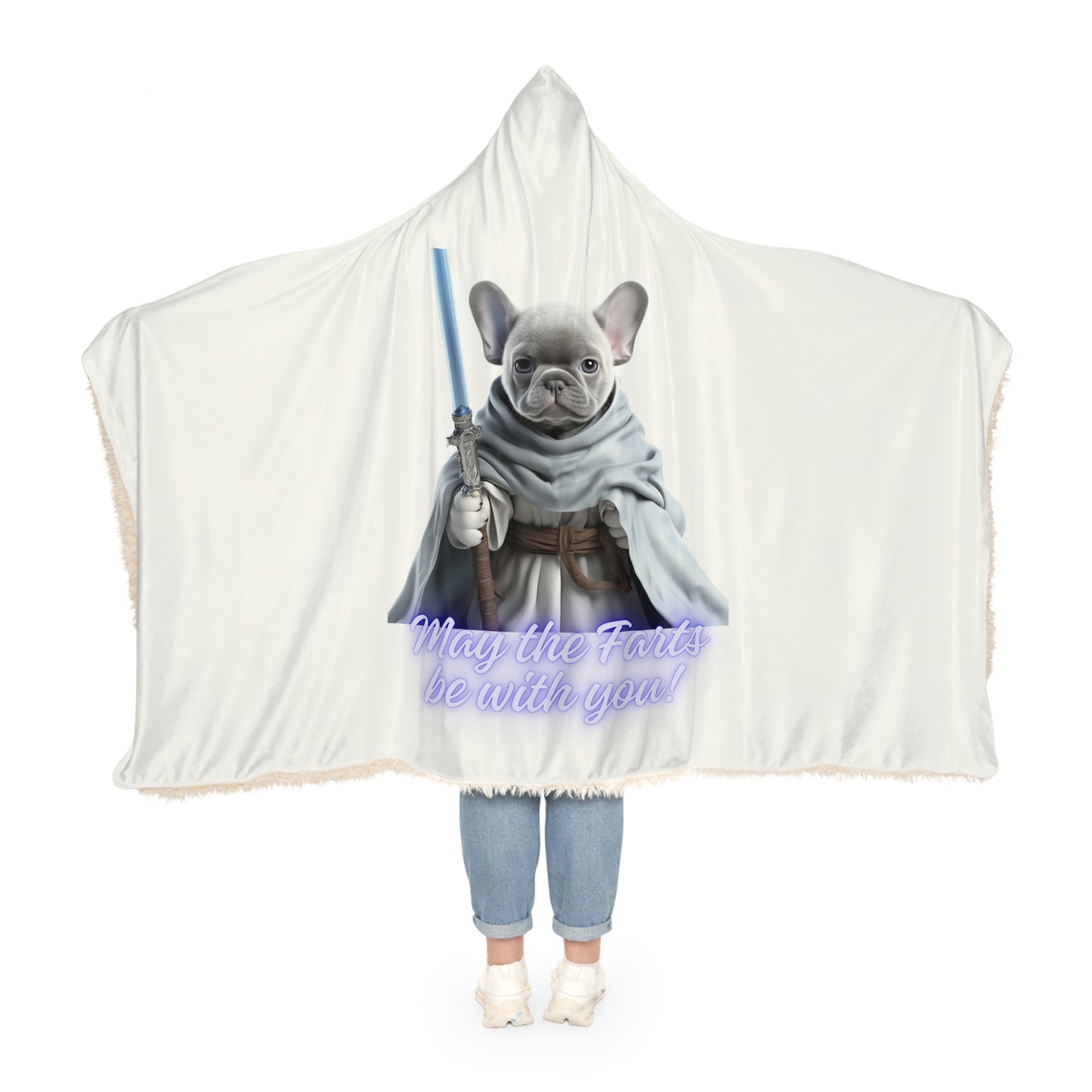 May the farts be with you! - Frenchie Snuggle Blanket