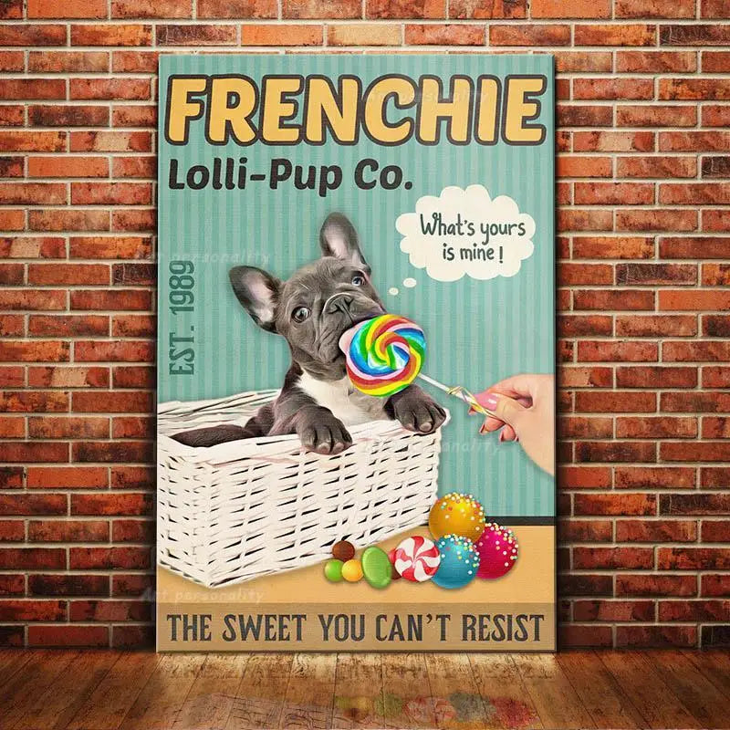 Tin Metal Signs - Frenchies